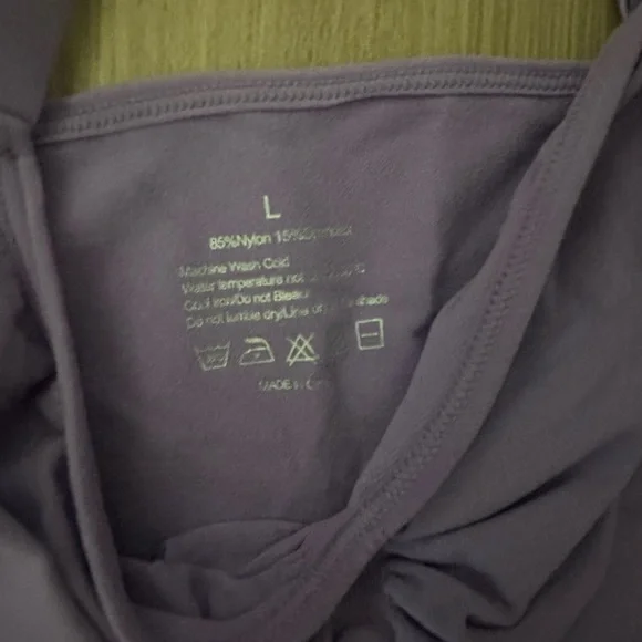 Feelingirl Smooth Seamless Comfort Wireless Bra - light purple Large - Picture 5 of 5